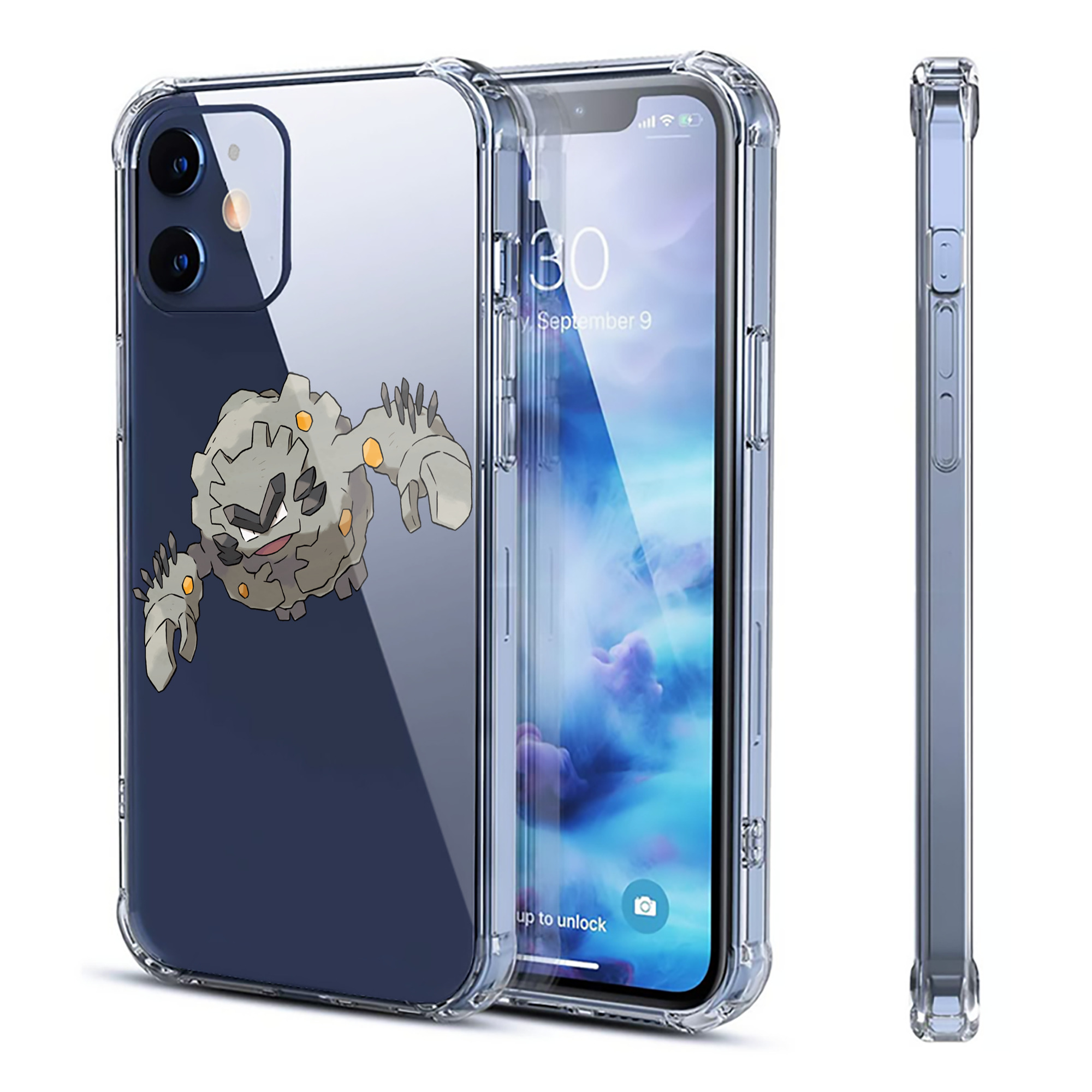（画像用） ポケットモンスター Pokémon 【iPhone 12シリーズ対応】透明スマホケース（クリアソフトケース）